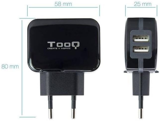 Carregador de Parede TooQ TQWC-1S02/ 2xUSB/ 17W - Imagem 2