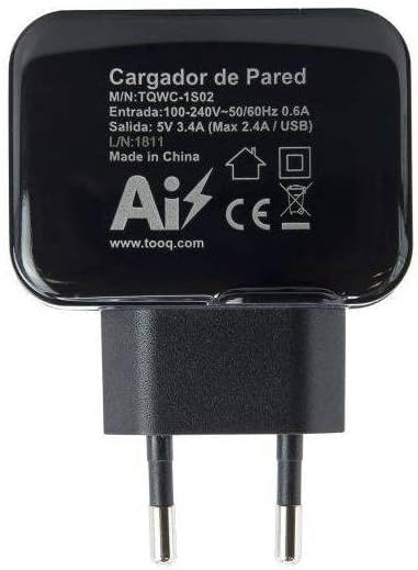 Carregador de Parede TooQ TQWC-1S02/ 2xUSB/ 17W - Imagem 3