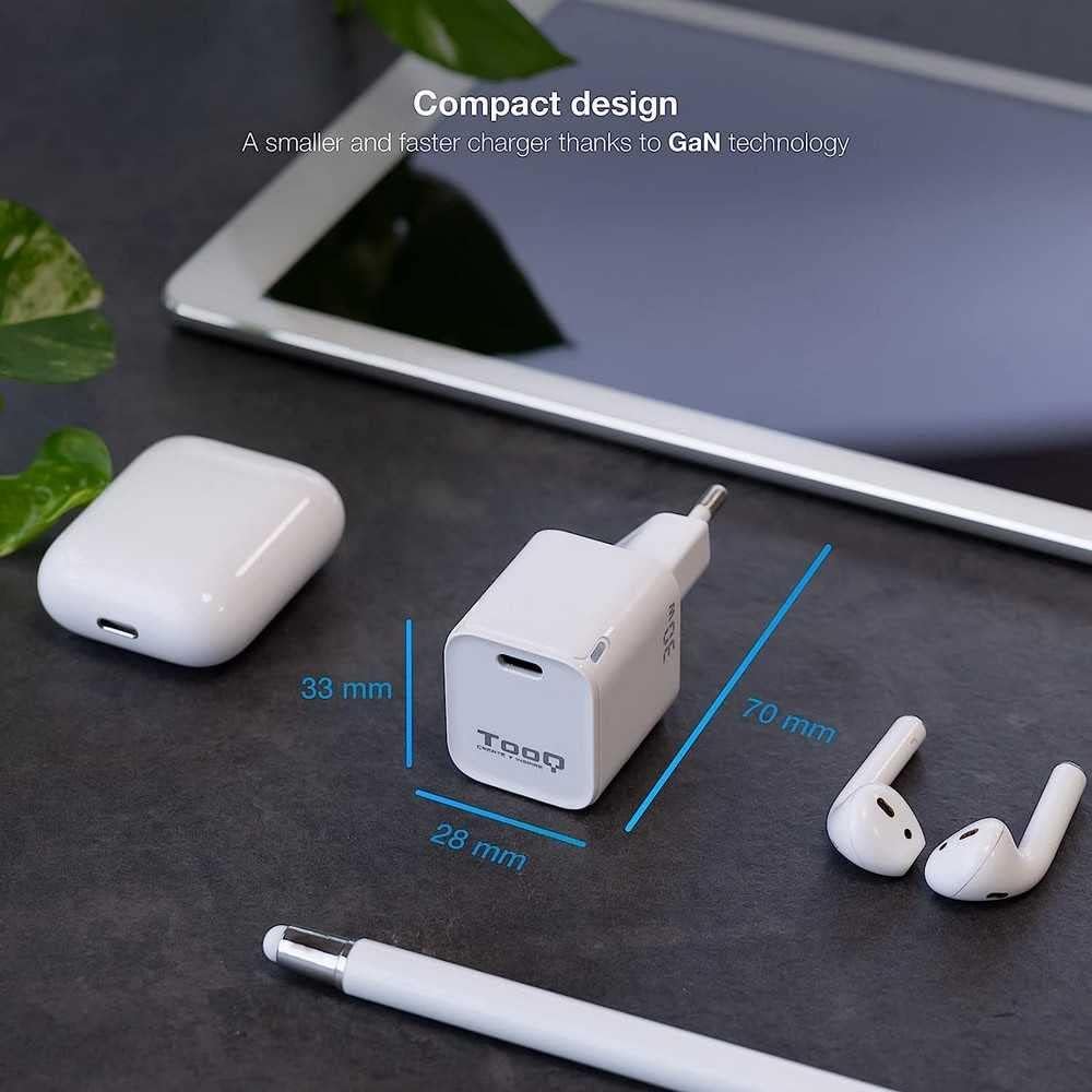 Carregador de Parede GaN TooQ TQWC-GANPD30WT/ 1xUSB Tipo-C/ 30W - Imagem 3
