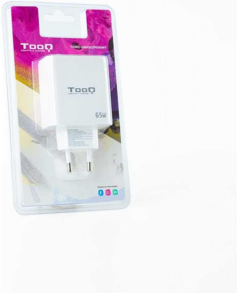 Carregador de Parede GaN TooQ TQWC-GANQC2PD65WT/ 2xUSB Tipo-C/ 1xUSB/ 65W - Imagem 6