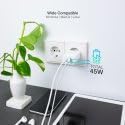 Carregador de Parede GaN TooQ TQWC-GANQCPD45WT/ 1xUSB Tipo-C/ 1xUSB/ 45W - Imagem 4