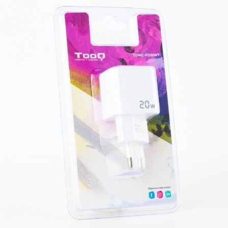 Carregador de Parede TooQ TQWC-PD20 1x USB Tipo-C 20W Power Delivery - Imagem 5
