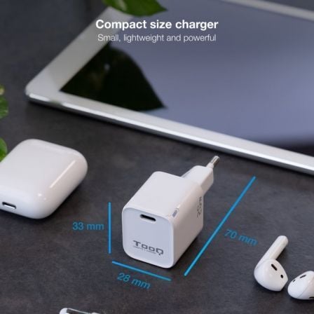 Carregador de Parede TooQ TQWC-PD20 1x USB Tipo-C 20W Power Delivery - Imagem 3