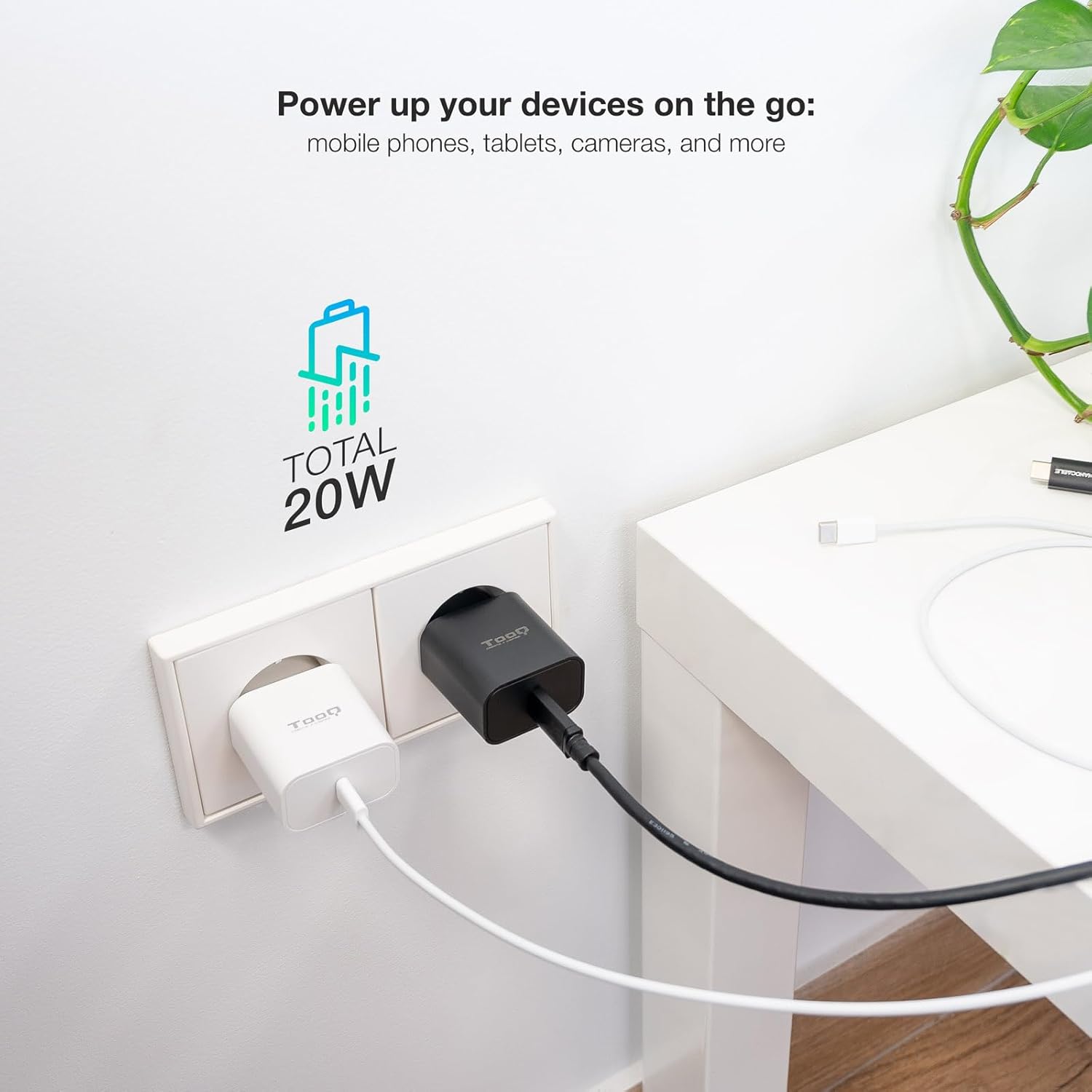Carregador de Parede TooQ TQWC-PDUSBC20W/ 1xUSB Tipo-C/ 20W - Imagem 3