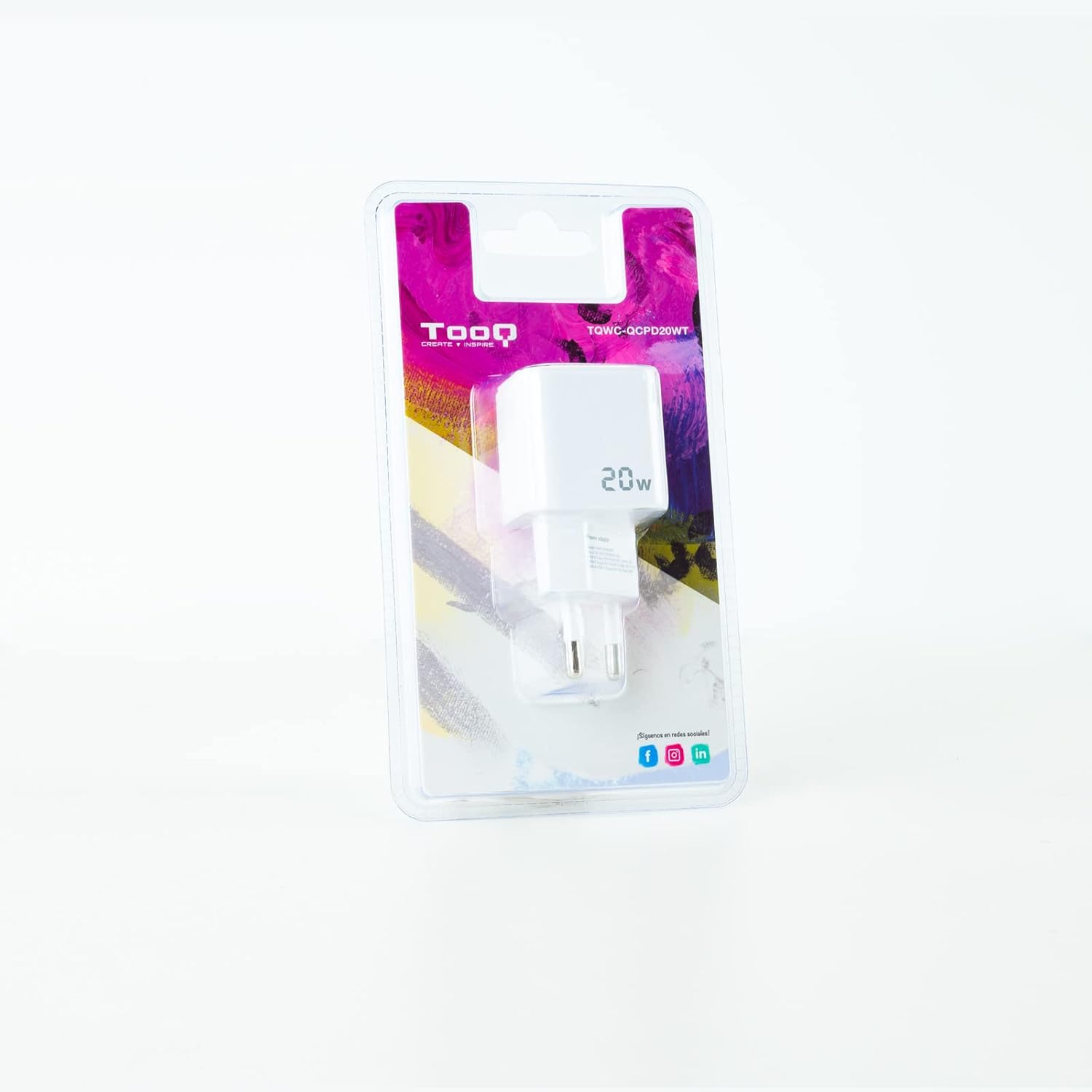 Carregador de Parede TooQ TQWC-QCPD20WT/ 1xUSB-Tipo C/ 1x USB/ 20W/ Branco - Imagem 6