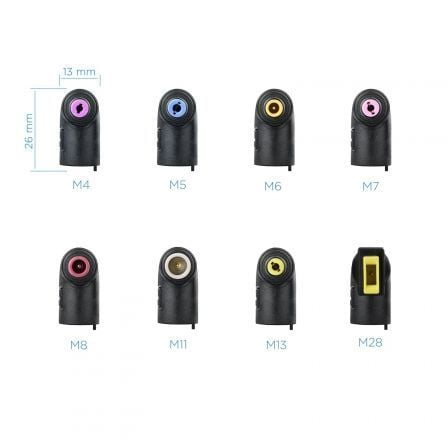 Carregador de Portátil TooQ TQLC-65BS02AT/ 65W/ Automático/ 8 Conectores/ Voltagem 18.5-20V/ 1 USB - Imagem 2