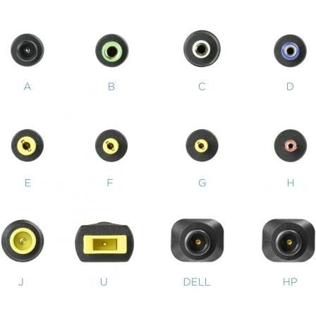 Carregador de Portátil TooQ TQLC-90BS02M/ 90W/ Manual/ 12 Conectores/ Voltagem 15-24V/ 1 USB - Imagem 2