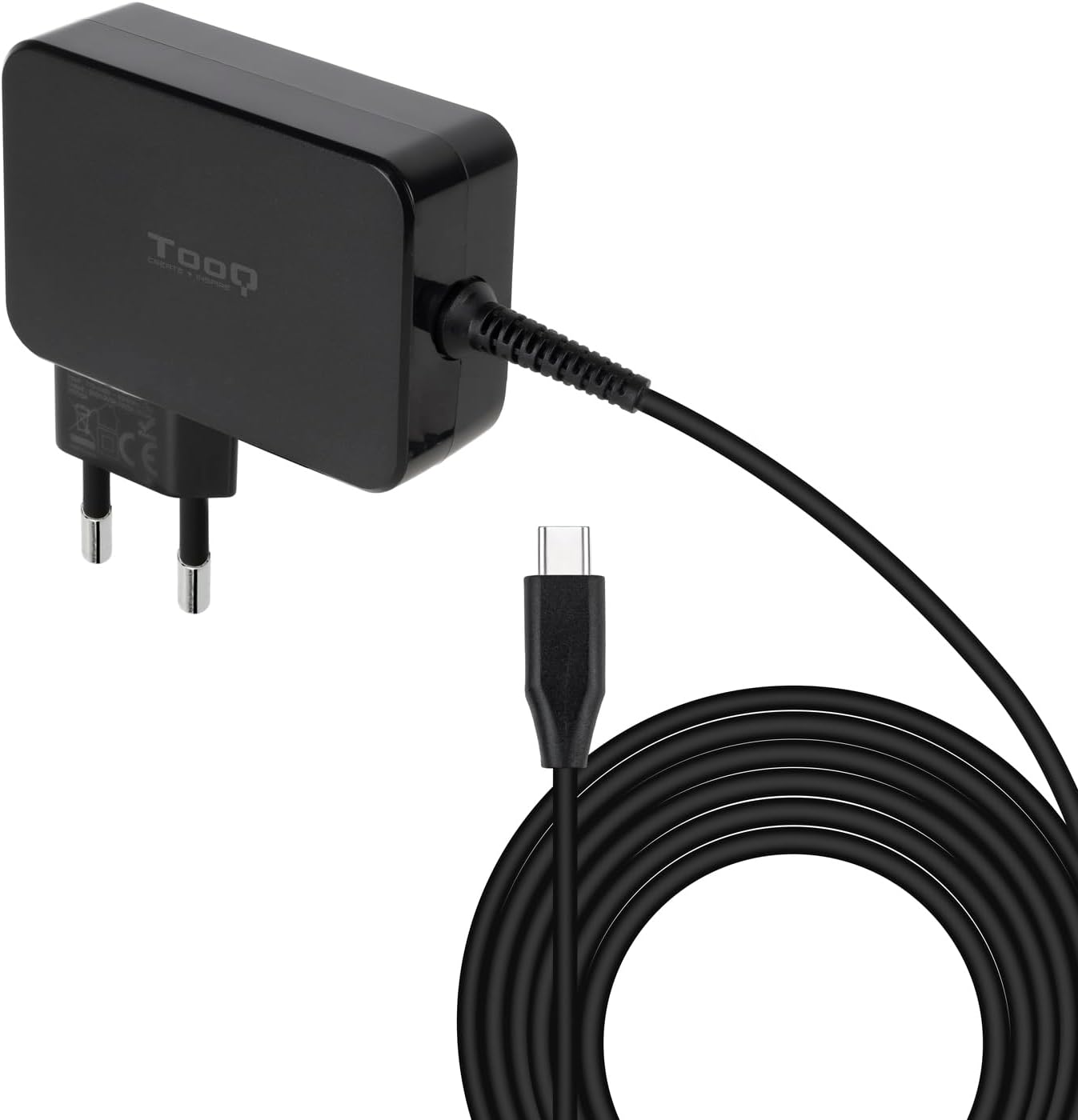 Carregador de Portátil GaN TooQ TQLC-USBCGAN100PD USB Tipo-C/ 100W/ Automático/ Voltagem 5-20V