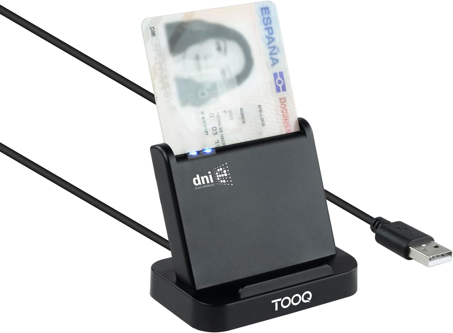 Leitor de CC TooQ TQR-220B/ USB 2.0/ Preto - Imagem 2