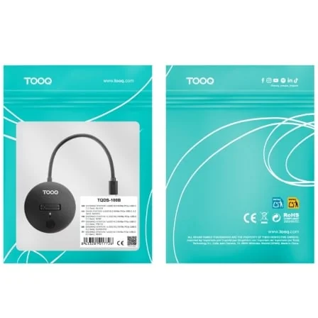 Docking Station TooQ TQDS-100B para SSD M.2 NVMe PCIe USB-C 3.2 Gen 2 10Gbps até 8TB Preto - Imagem 4