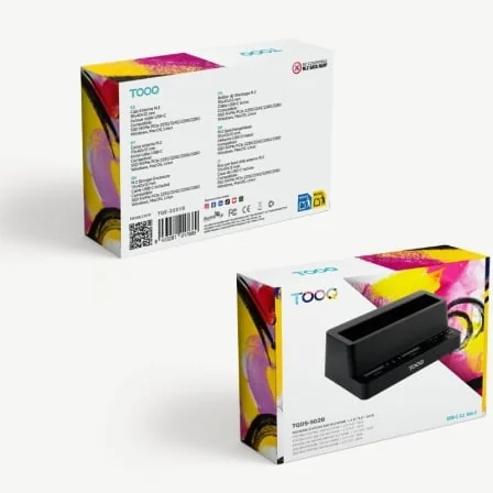 Docking Station TooQ TQDS-502B Dual M.2 NVMe e SATA 2.5"/3.5" USB-C 3.2 Gen 2 10Gbps Offline Clone Preto - Imagem 5