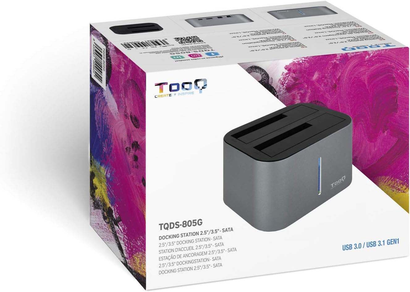 Docking Station para Discos Rígidos TooQ TQDS-805G - Imagem 8