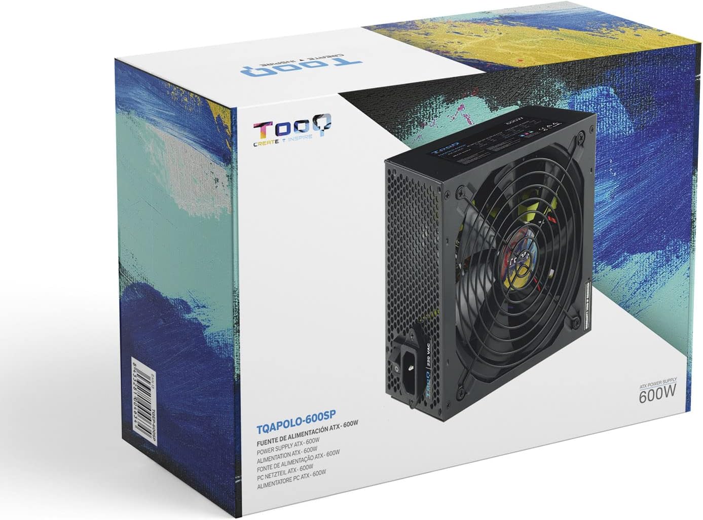 Fonte de Alimentação TooQ TQAPOLO-600SP/ 600W/ Ventoinha 14cm - Imagem 7
