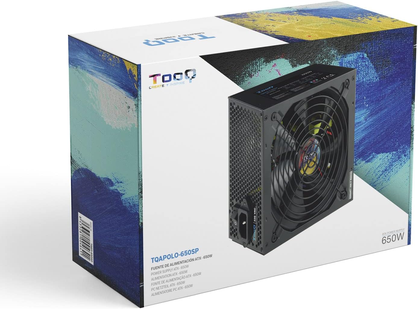 Fonte de Alimentação TooQ TQAPOLO-650SP/ 650W/ Ventilador 14cm - Imagem 7