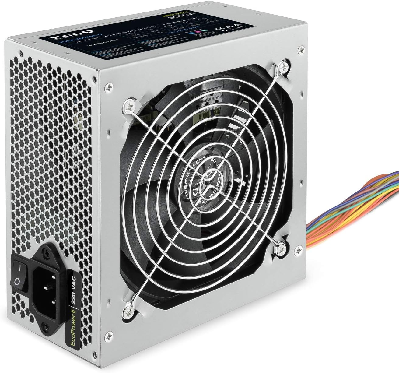Fonte de Alimentação Tooq TQEP-500SSE-O OEM/ 500W/ Ventilador 12cm