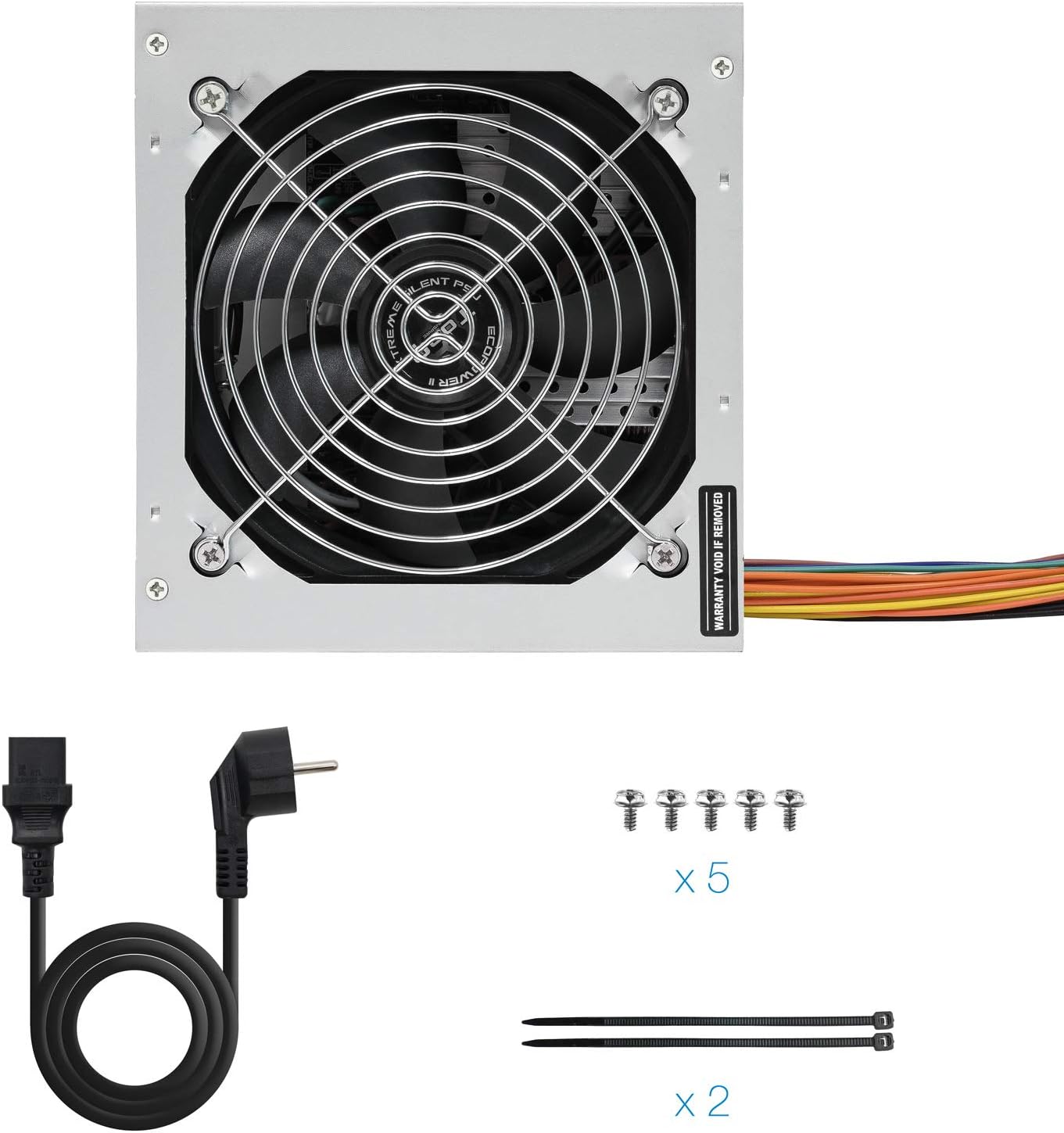 Fonte de Alimentação TooQ TQEP-500SSE/ 500W/ Ventoinha 12cm - Imagem 6