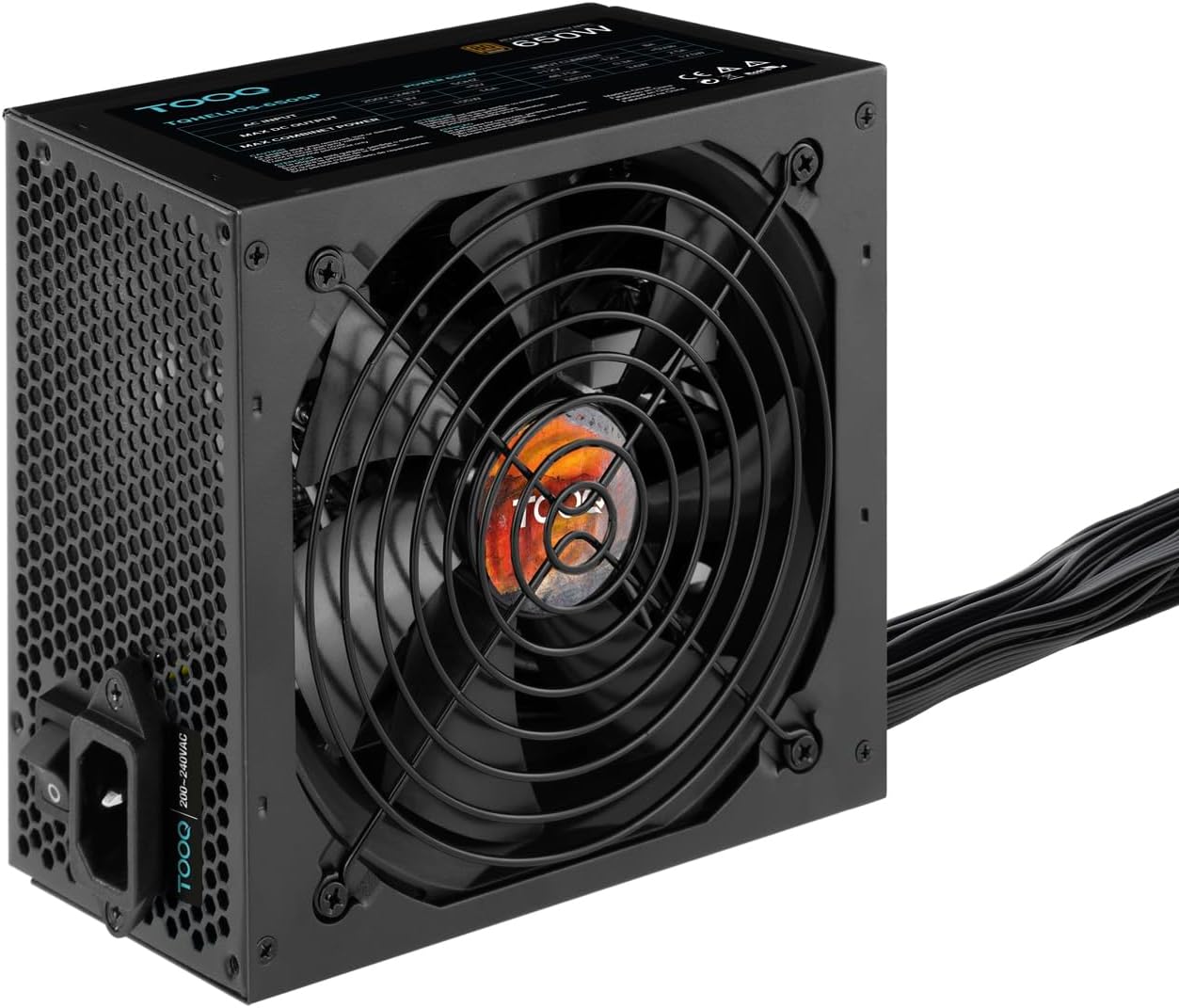 Fonte de Alimentação TooQ TQHELIOS-650SP/ 650W/ Ventoinha 12cm/ 80 Plus Bronze