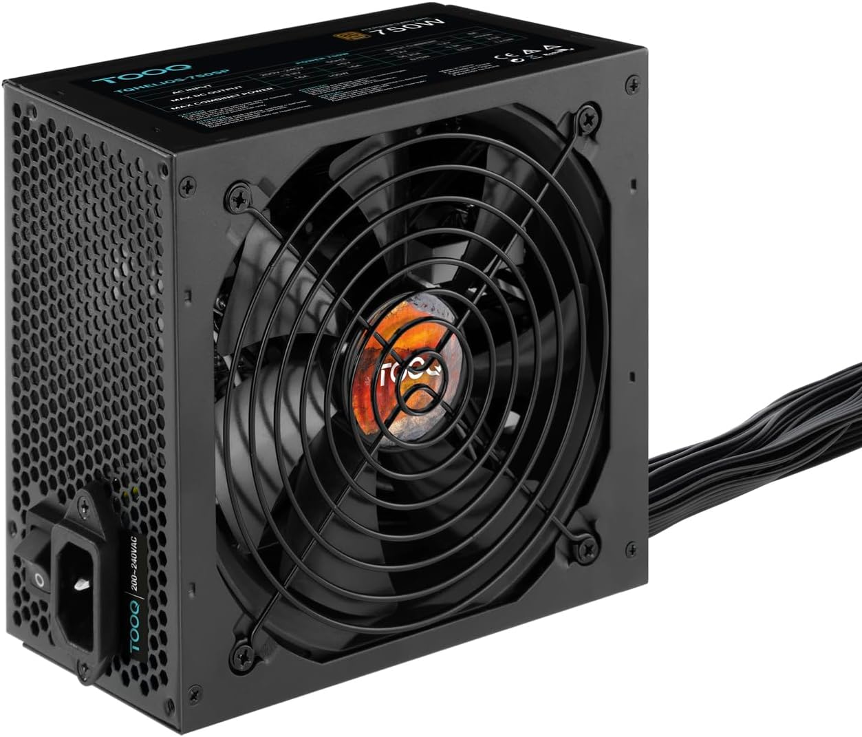 Fonte de Alimentação TooQ TQHELIOS-750SP/ 750W/ Ventilador 12cm/ 80 Plus Bronze