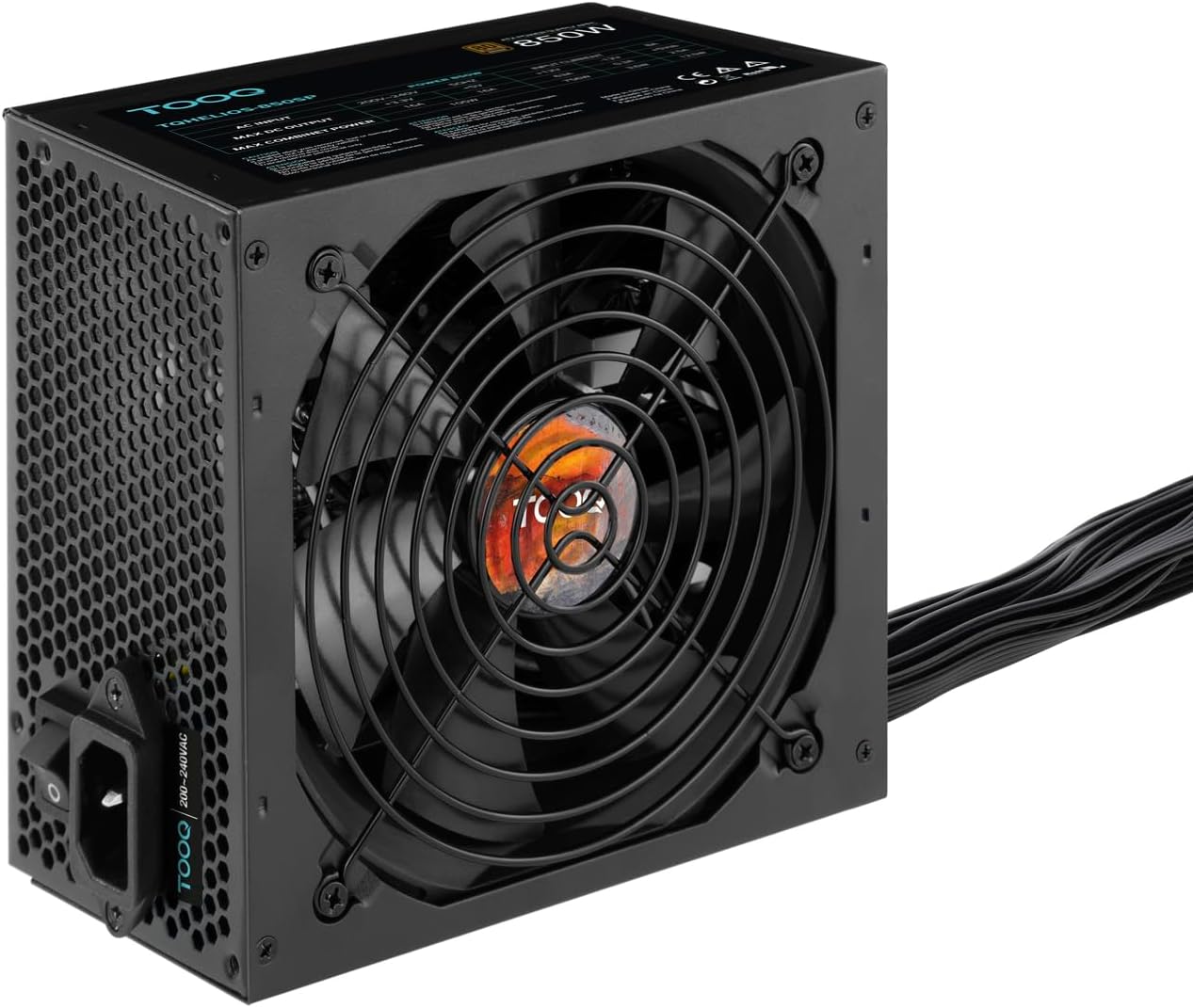 Fonte de Alimentação TooQ TQHELIOS-850SP/ 850W/ Ventoinha 12cm/ 80 Plus Bronze