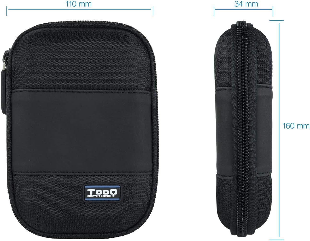 Mala para Disco Externo de 2.5" TooQ TQBC-E2501/ Preto - Imagem 2