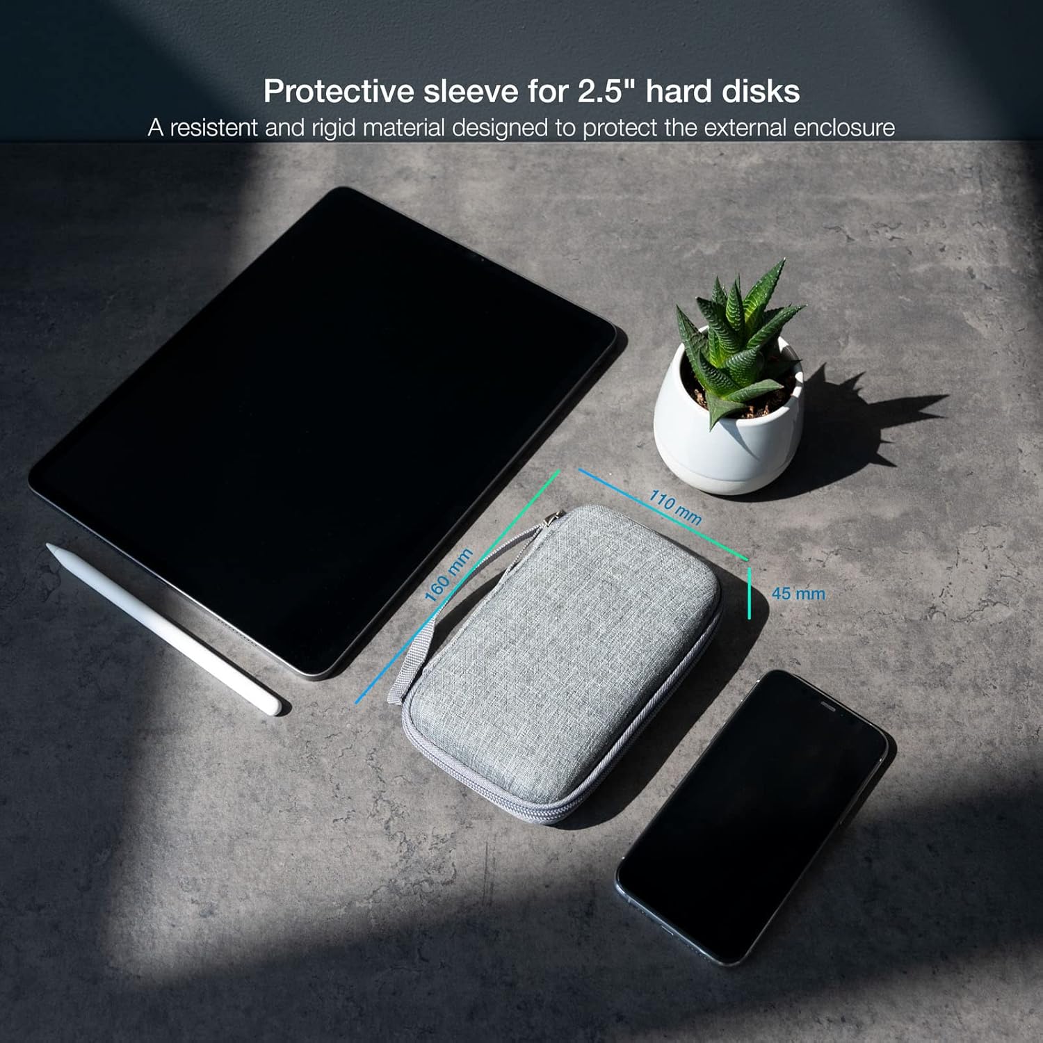 Capa para Disco Externo de 2.5" TooQ TQBC-E2503G/ Cinzento - Imagem 2