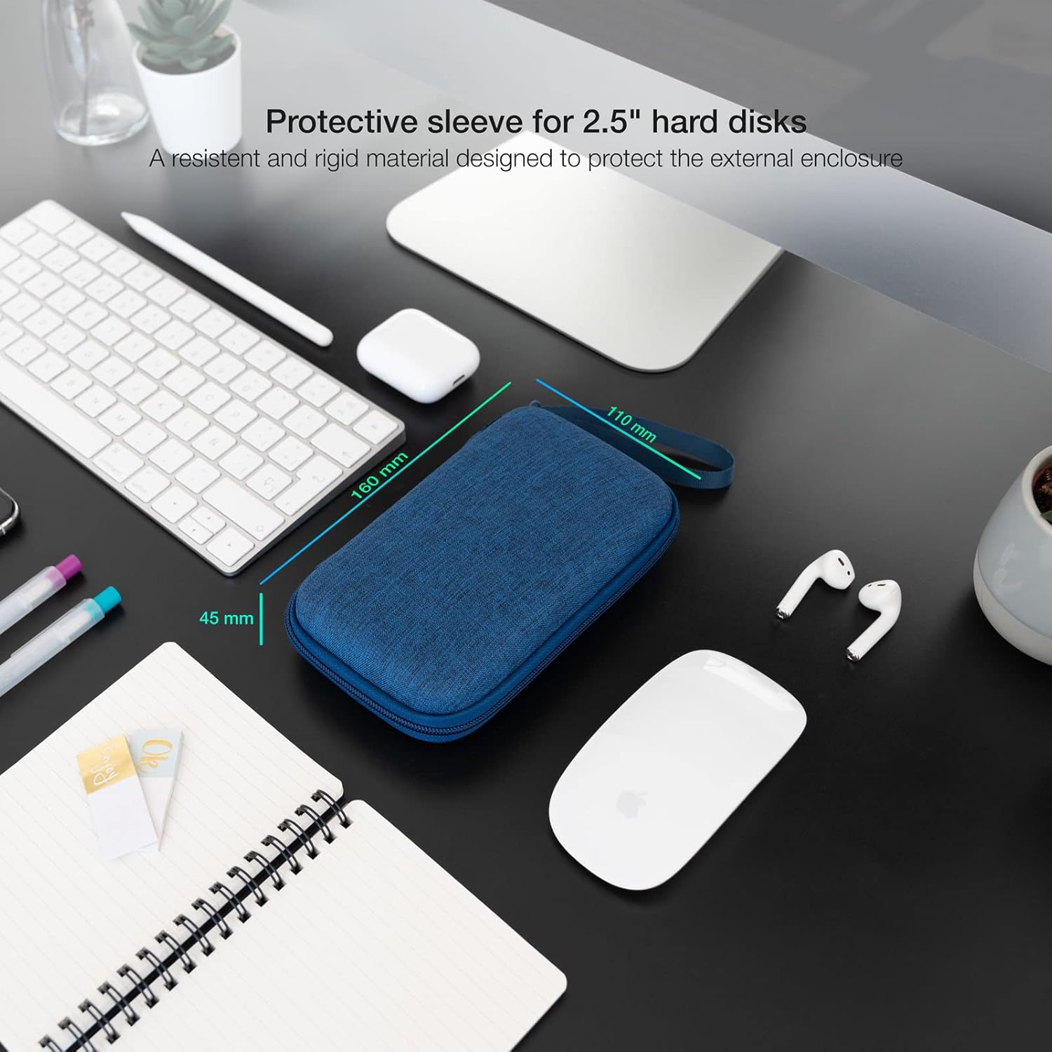 Mala para Disco Externo de 2.5" TooQ TQBC-E2503PB/ Azul Pacífico - Imagem 2