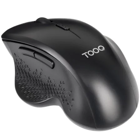 Rato Sem Fios Ergonómico TooQ TQMWG-1105-B 1600 DPI 6 Botões 2.4GHz USB Preto