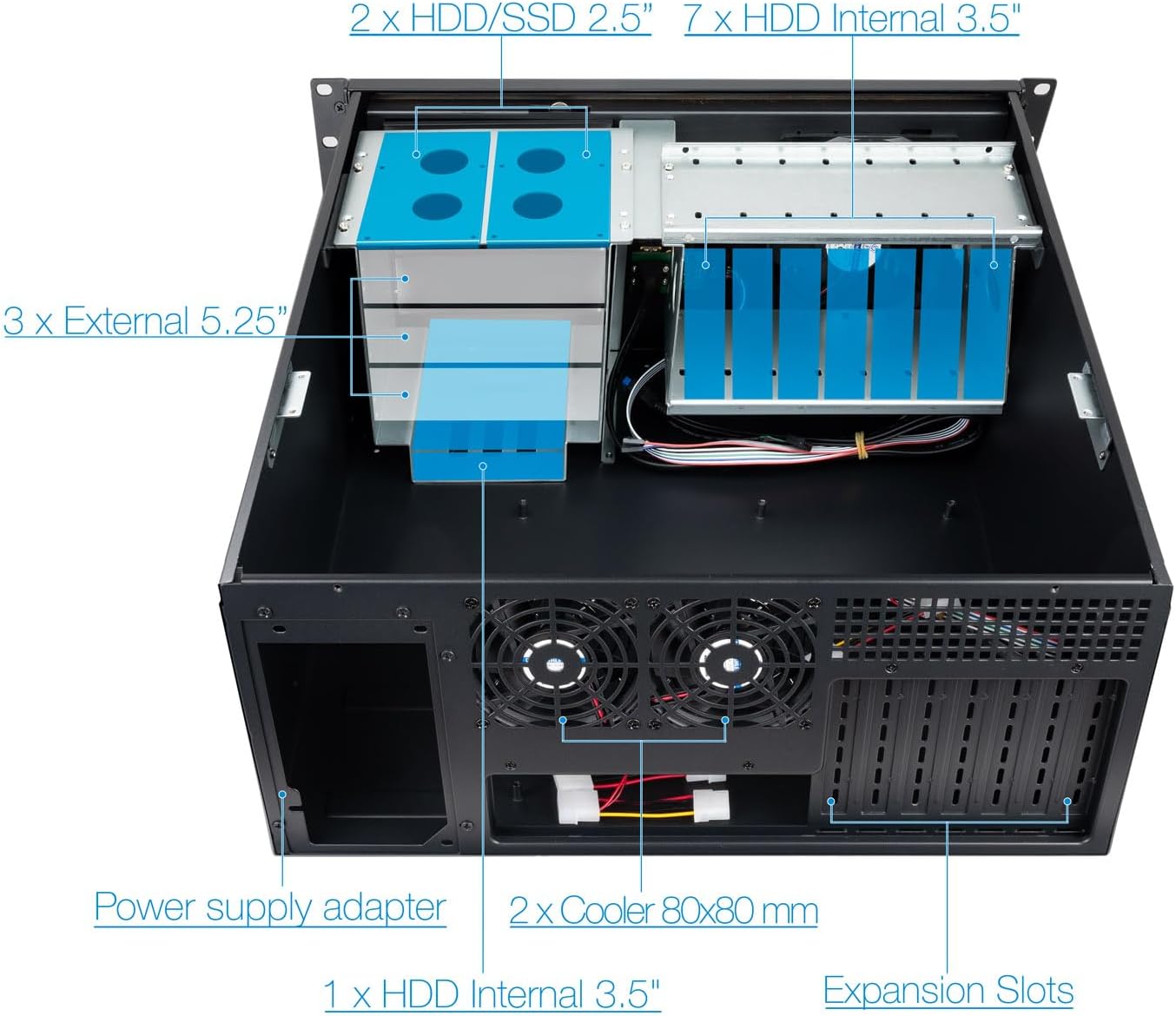 Caja Rack TooQ RACK-406N-USB3 - Imagem 6