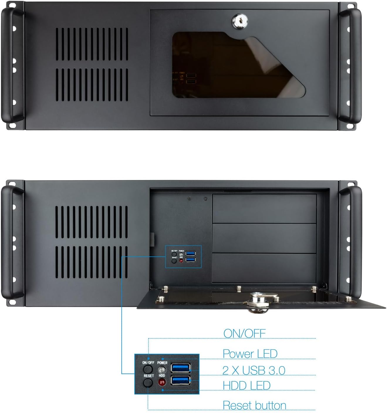 Caja Rack TooQ RACK-406N-USB3 - Imagem 3