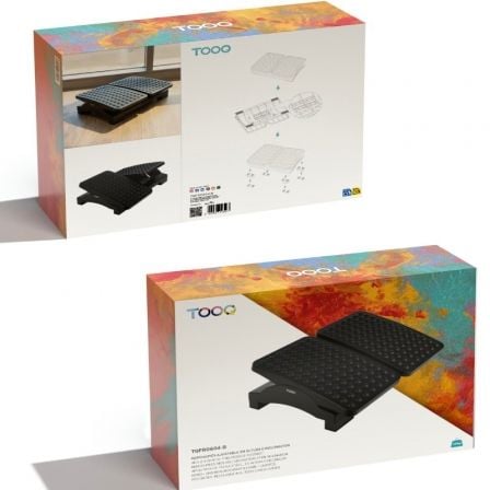 Apoio de Pés Ajustável/ Inclinável TooQ TQFR0604-B/ 430 x 320 x 105-130 mm - Imagem 4
