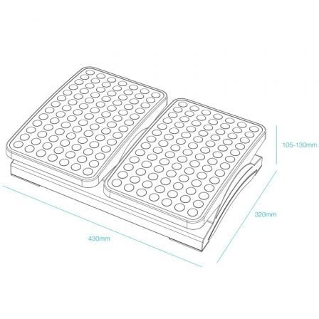 Apoio de Pés Ajustável/ Inclinável TooQ TQFR0604-B/ 430 x 320 x 105-130 mm - Imagem 3