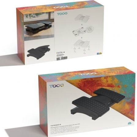 Apoio de Pés Ajustável/ Inclinável TooQ TQFR0605-B/ 430 x 320 x 105-130 mm - Imagem 4