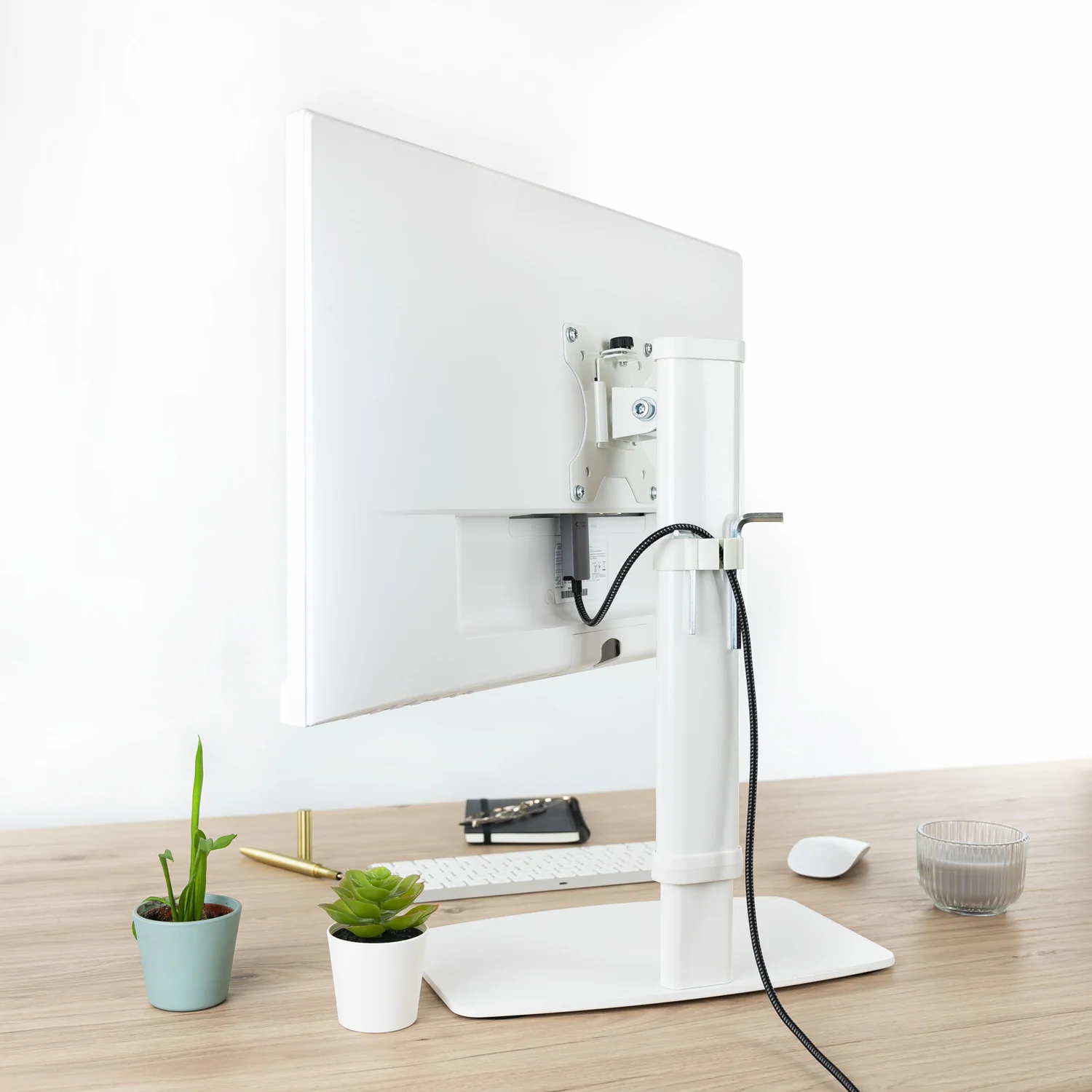 Suporte de Mesa para Monitor TOOQ DB1127TN-W 17"-27" VESA 75/100 até 6kg Ajustável Branco - Imagem 10