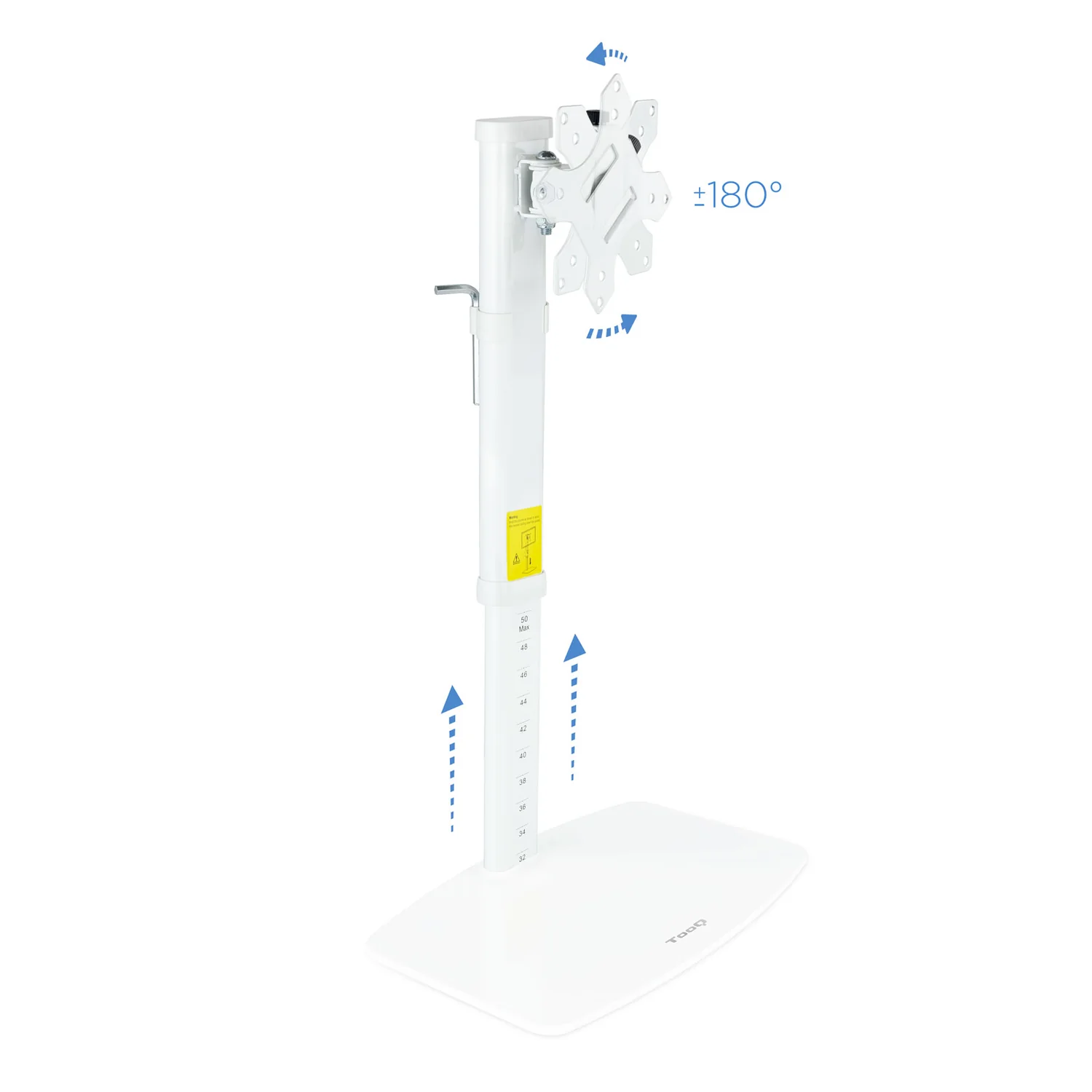 Suporte de Mesa para Monitor TOOQ DB1127TN-W 17"-27" VESA 75/100 até 6kg Ajustável Branco - Imagem 2