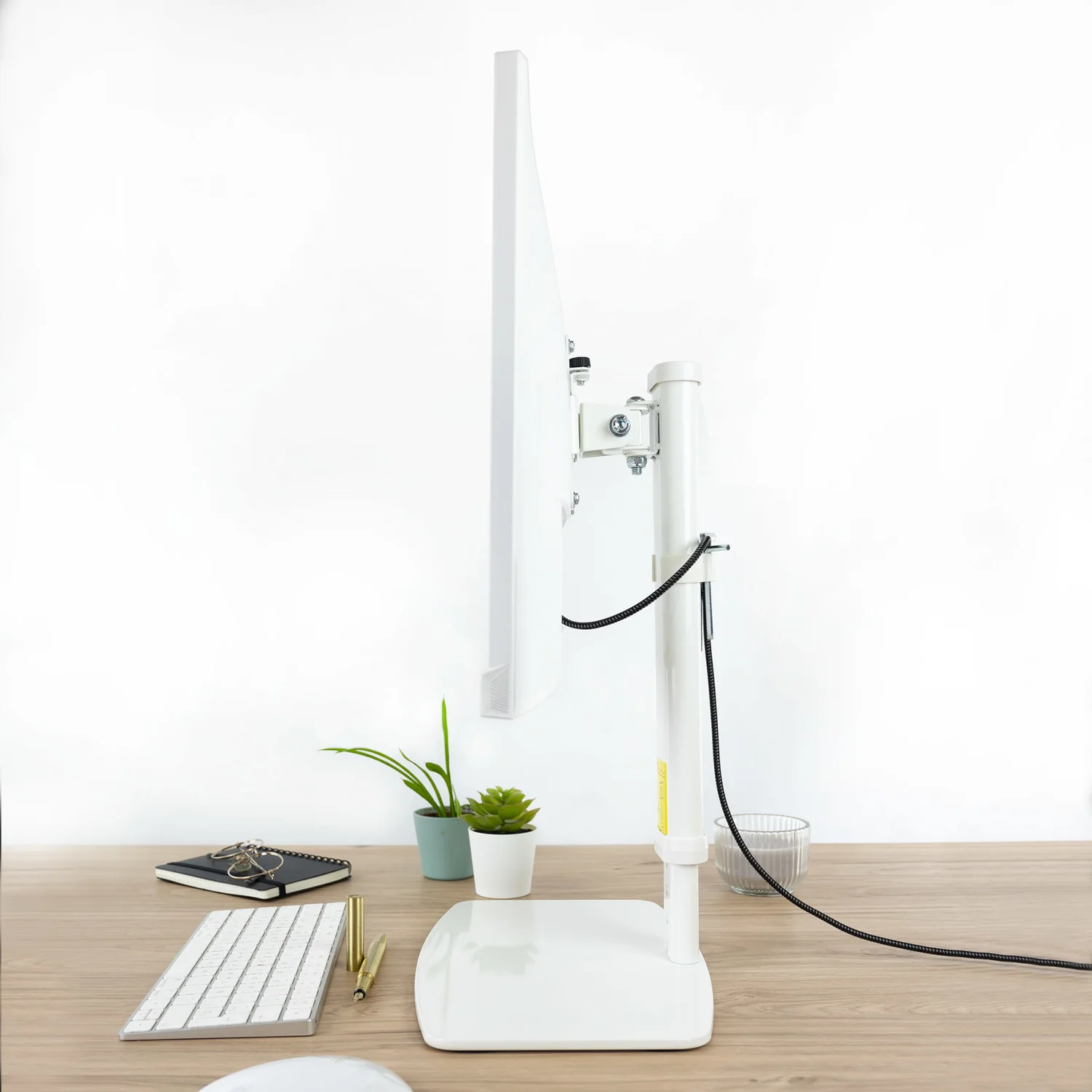 Suporte de Mesa para Monitor TOOQ DB1127TN-W 17"-27" VESA 75/100 até 6kg Ajustável Branco - Imagem 11