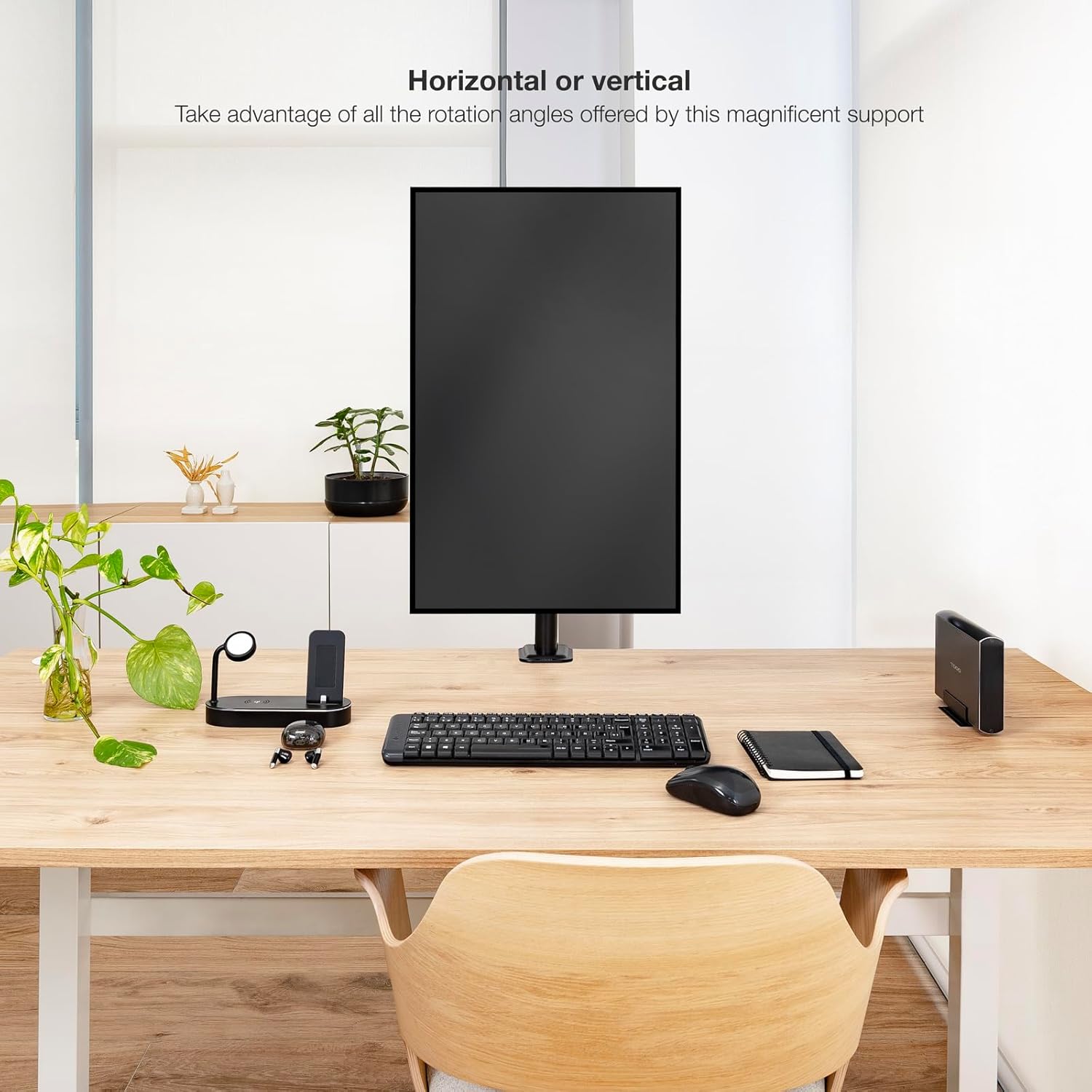 Suporte de Mesa para Monitor TooQ DB1130TN-B/ Rotativo/ Inclinável/ até 10kg - Imagem 5