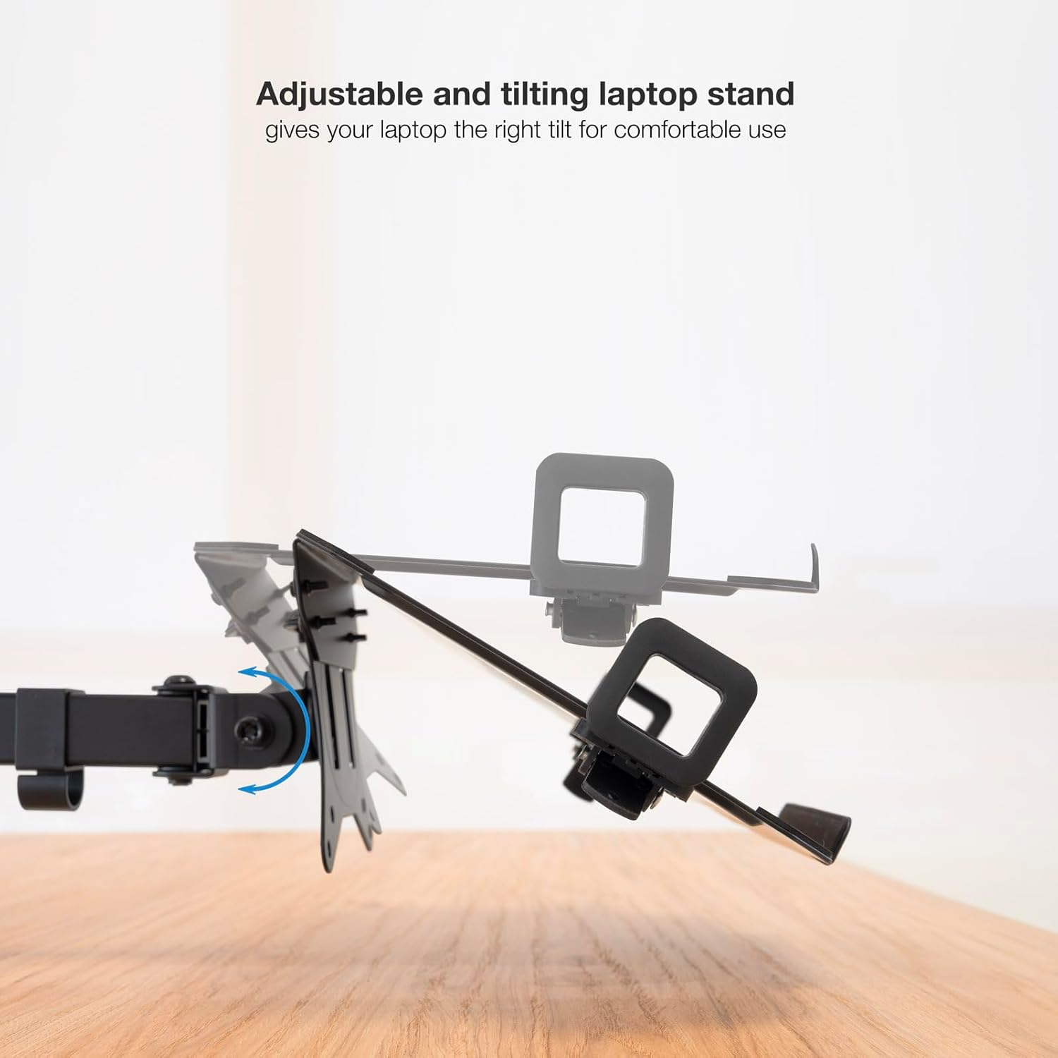 Suporte de Mesa para 2 Monitores e 1 Portátil TooQ DB1202TN-B/ Giratório/ Inclinável/ até 9kg - Imagem 6