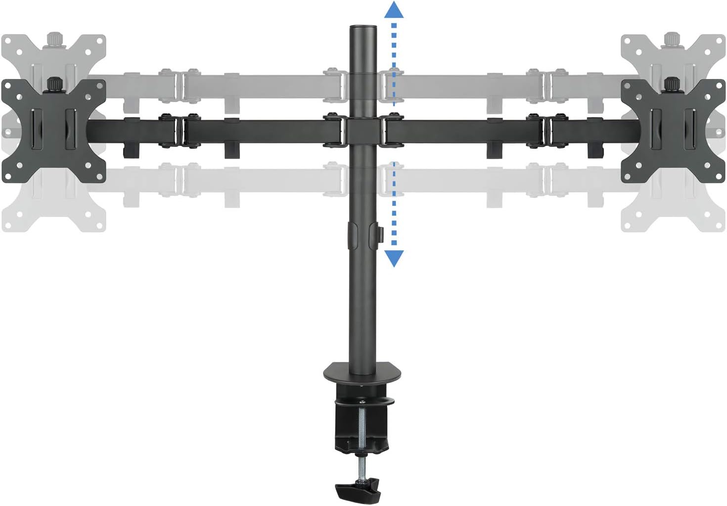 Suporte de Mesa para 2 Monitores TooQ DB1232TN-B/ Giratório/ Inclinável/ até 8kg - Imagem 5