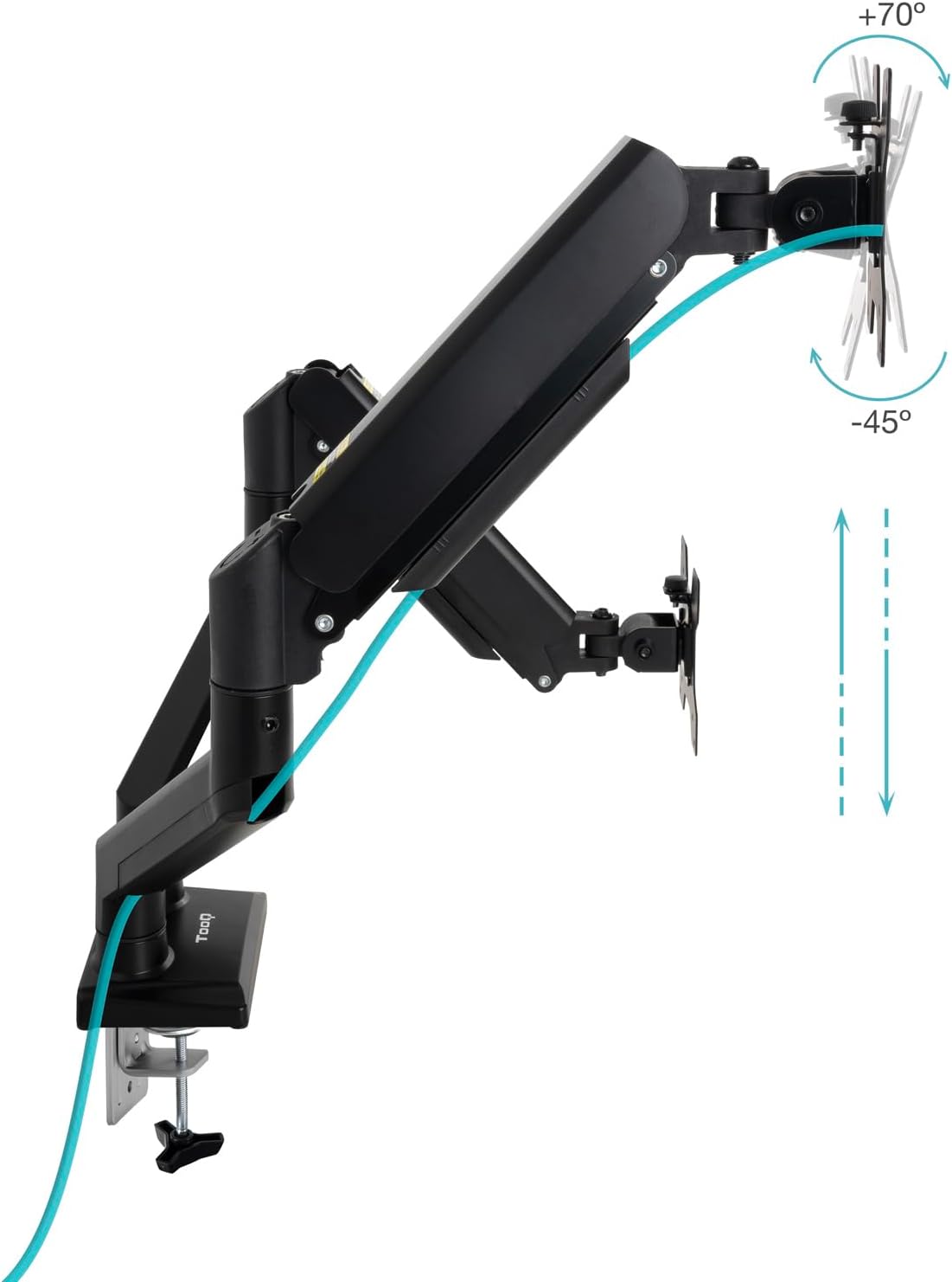 Suporte de Mesa para 2 Monitores TooQ DB1434TNR-B/ até 10kg - Imagem 2