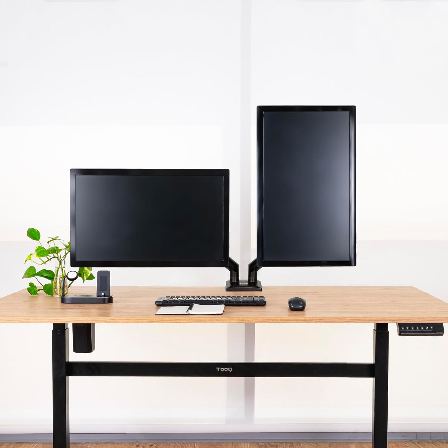 Suporte de Mesa para 2 Monitores TooQ DB1434TNR-B/ até 10kg - Imagem 6