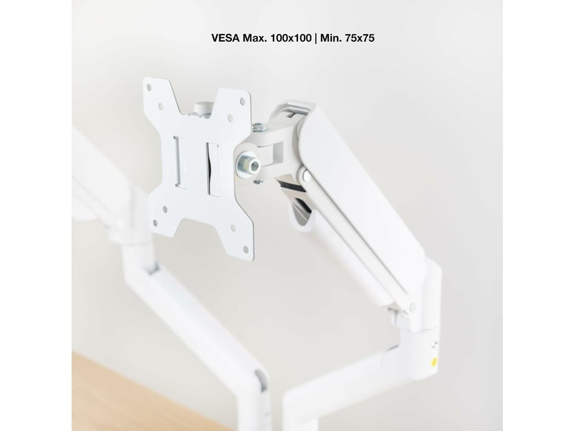 Apoio de Mesa para 2 Monitores TooQ DB1434TNR-W/ Rotativo/ Inclinável/ até 10kg - Imagem 7