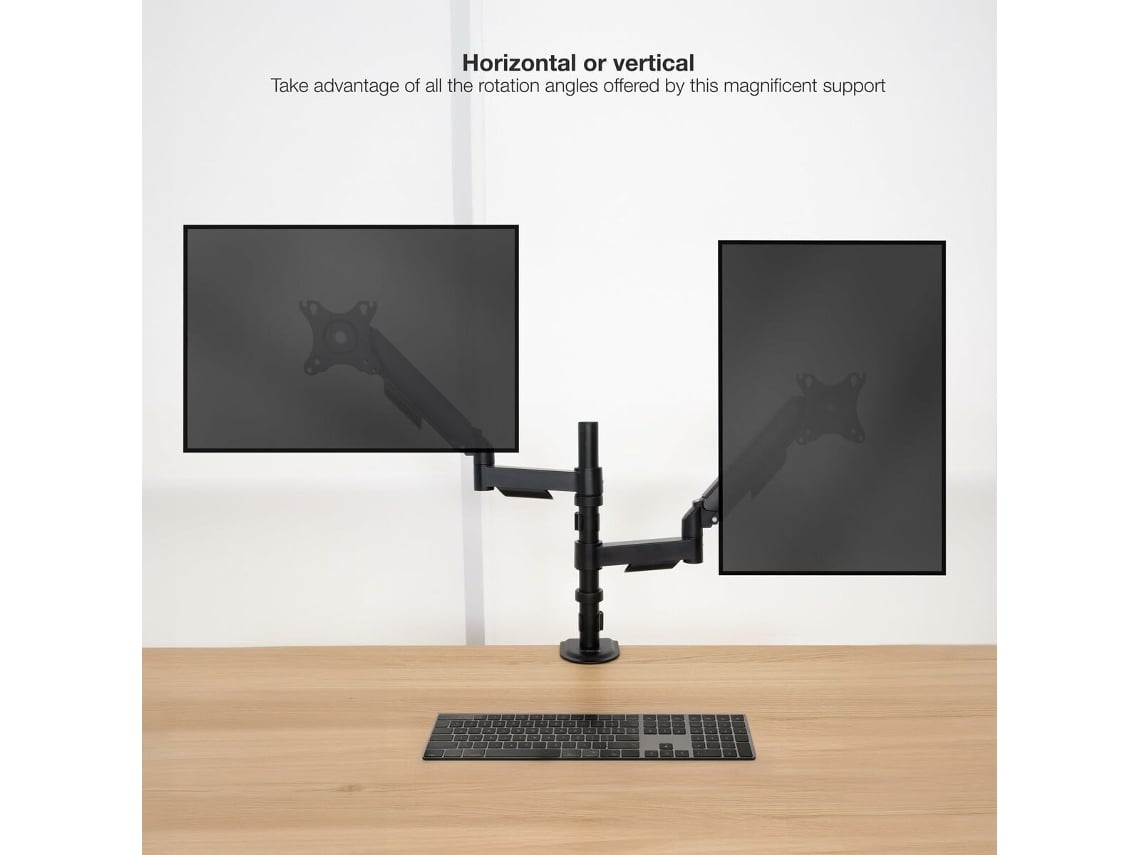 Suporte de Secretária para 2 Monitores TooQ DB1533TNR-B/ Rotativo/ Inclinável/ até 9kg - Imagem 8