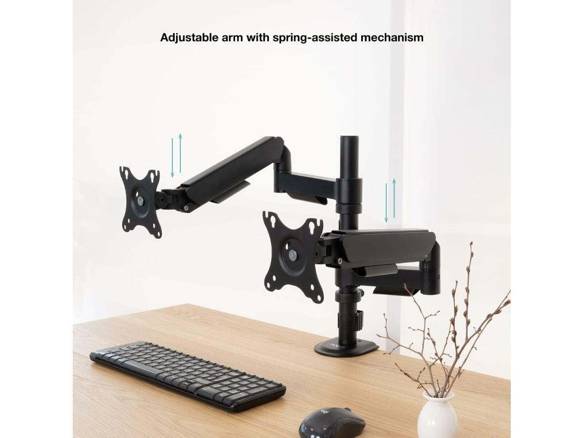 Suporte de Secretária para 2 Monitores TooQ DB1533TNR-B/ Rotativo/ Inclinável/ até 9kg - Imagem 7
