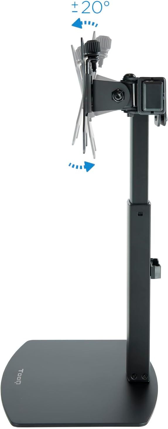 Suporte de Secretária para 2 Monitores TooQ DB1727TN-B/ Rotativo/ Inclinável/ até 6kg - Imagem 8