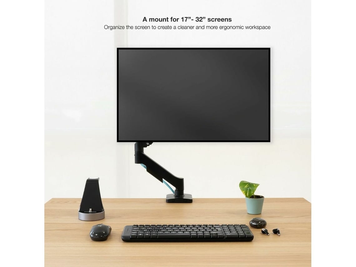 Suporte de Mesa para Monitor TooQ DB1733TNR-B/ Rotativo/ Inclinável/ até 9kg - Imagem 5