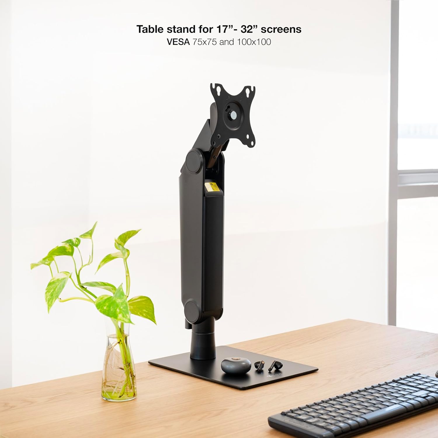 Suporte de Secretária para Monitor TooQ DB1741TN-B/ Giratório/ Inclinável/ até 8kg - Imagem 2