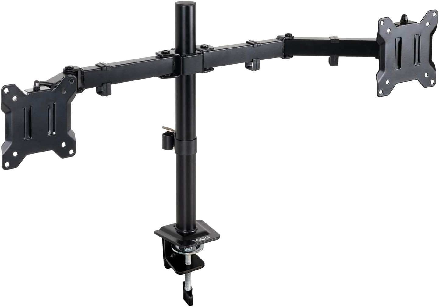 Suporte de Mesa para 2 Monitores TooQ DB1802TN-B/ Giratório/ Inclinável/ até 8kg