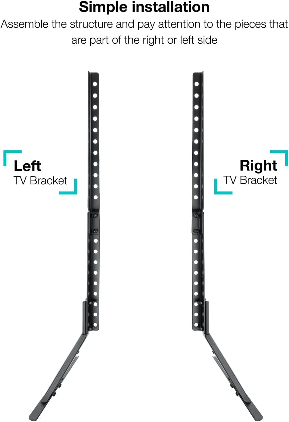 Suporte de Mesa Tooq DB2375F-B para TV e Portátil de 23-75" - Imagem 3