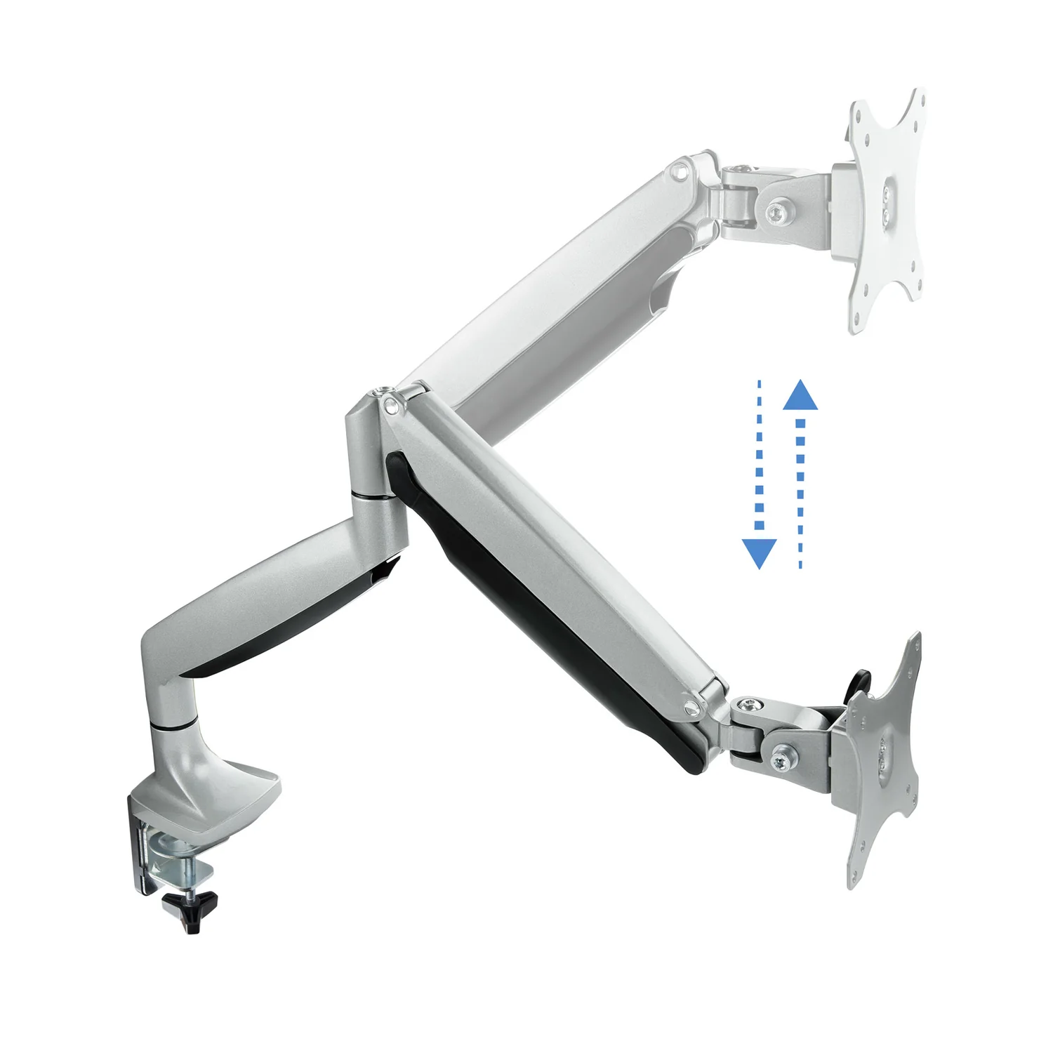 Suporte de Mesa para Monitor TOOQ DB3032TNR-S 13"-32" até 9kg Pistão a Gás VESA 75/100 Prateado - Imagem 2