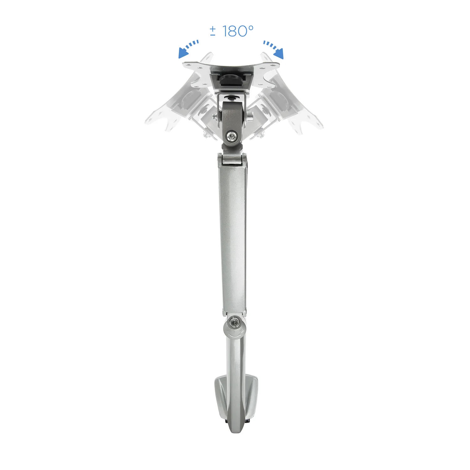 Suporte de Mesa para Monitor TOOQ DB3032TNR-S 13"-32" até 9kg Pistão a Gás VESA 75/100 Prateado - Imagem 5